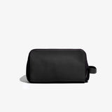 Black Leather Travel Dopp Kit
