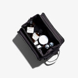 Black Leather Travel Dopp Kit