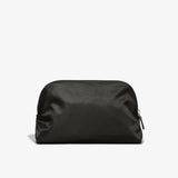 Toiletry Bag - Black Fabric with Taupe Leather Trim