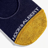 Navy and Gold No-Show Sock