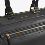 Women's Leather Garment Weekender Bag