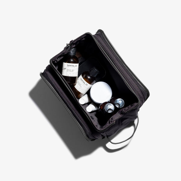 Black Leather Dopp Kit - Warehouse Sale