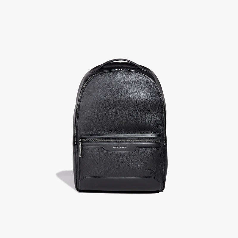 Black Leather Backpack – HOOK & ALBERT Black Leather Backpack – HOOK & ALBERT