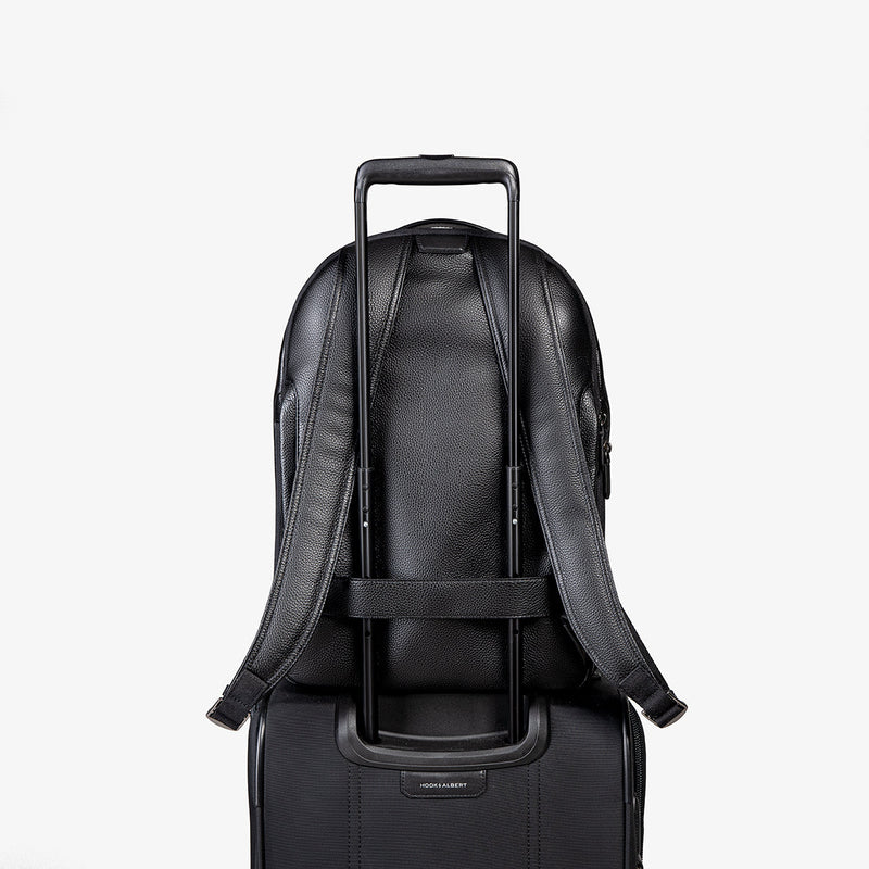 black and leather backpack Tan Leather Backpack