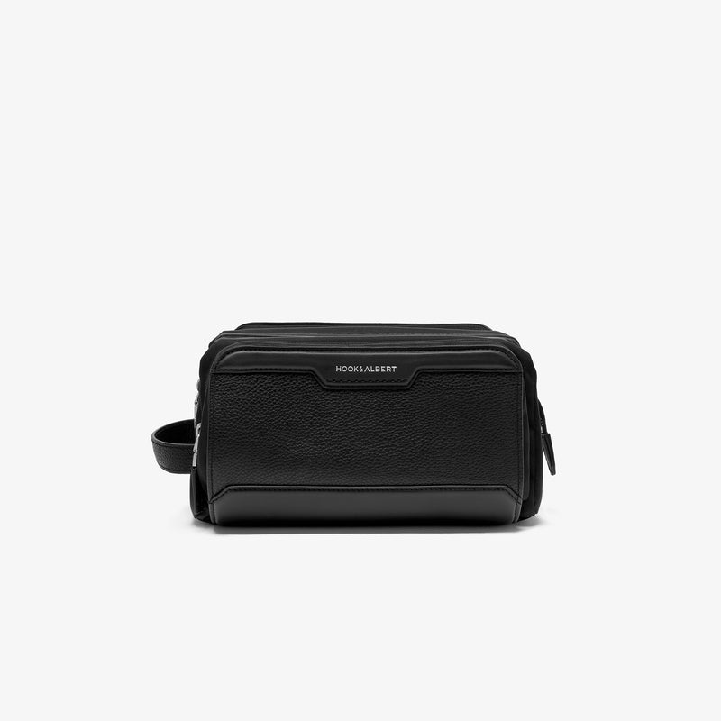 Black Leather Dopp Kit