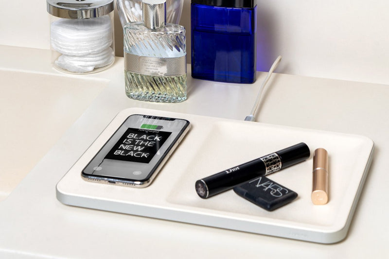 Wireless Charging Valet - Bone