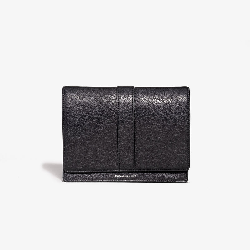 Black Leather Cord Organizer
