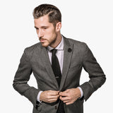 Black Ash Small Lapel Flower