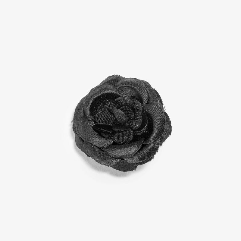 Black Ash Small Lapel Flower