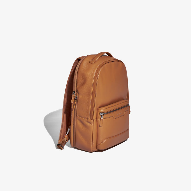 cognac leather backpack Tan Leather Backpack – HOOK & ALBERT