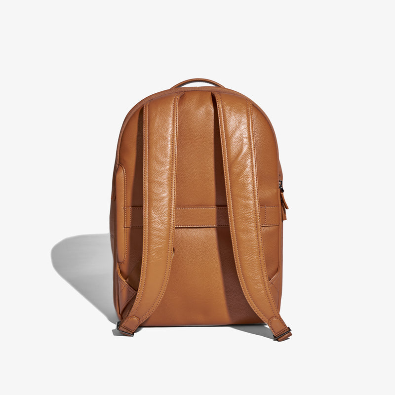 chestnut leather backpack zippers Tan Leather Backpack – HOOK & ALBERT