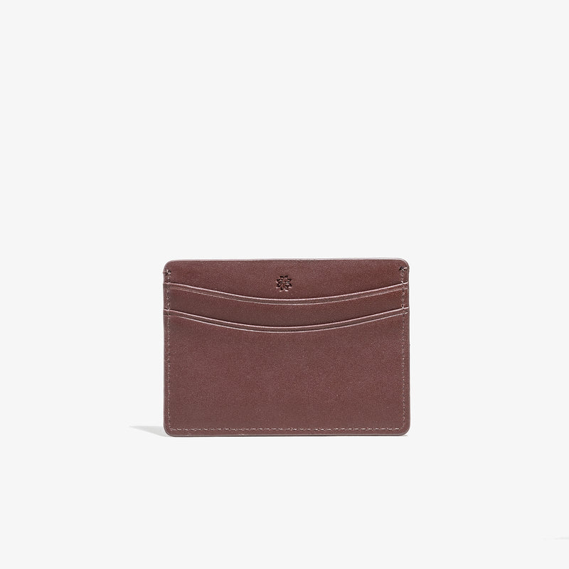 Brown Smooth Leather Card Holder