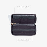 Black Leather Traveling Jewelry Case
