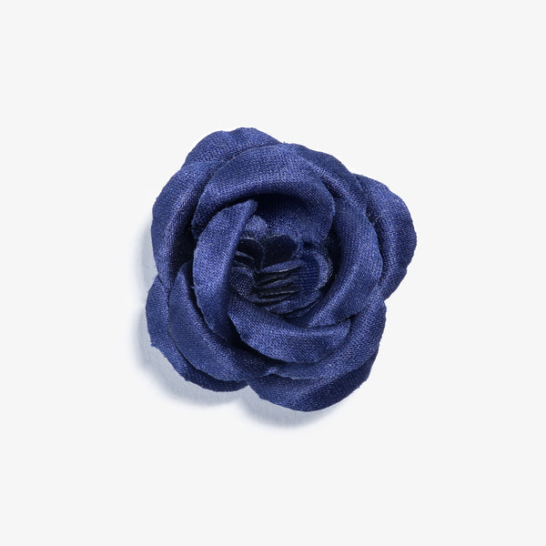 Colosseum Navy Large Lapel Flower