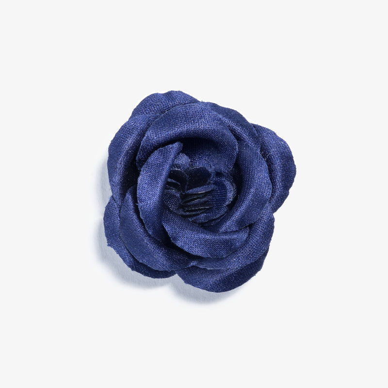Colosseum Navy Large Lapel Flower