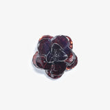 Red and Gunmetal Metal Lapel Pin