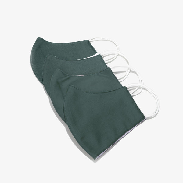 Green 3-Layer Nano-Guard Mask (4 Pack)
