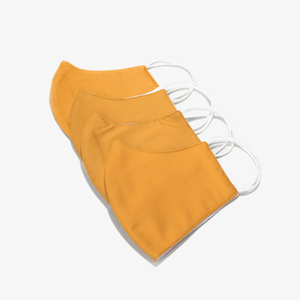Gold 3-Layer Nano-Guard Mask (4 Pack)