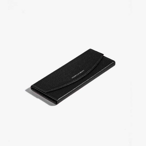 Black Leather Collapsible Glasses Case