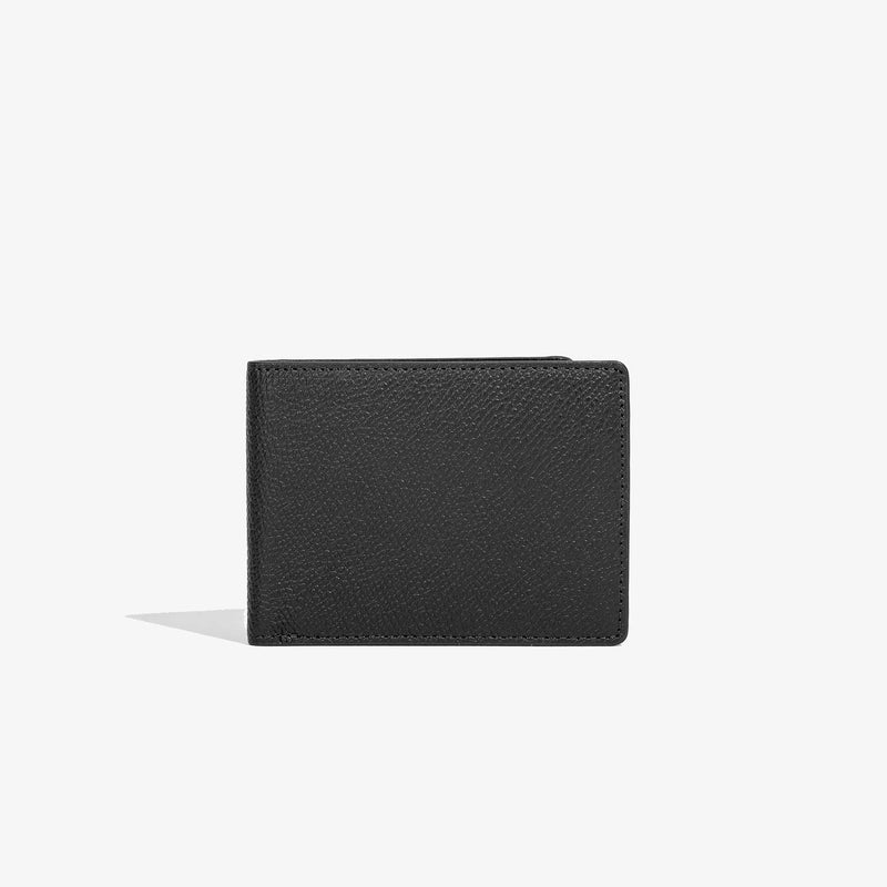 Black Pebbled Bifold Wallet