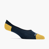 Navy and Gold No-Show Sock