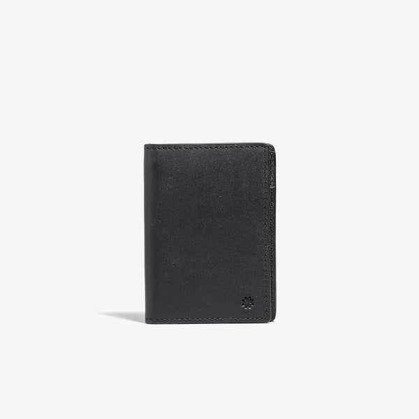 Black Vertical Bifold Wallet