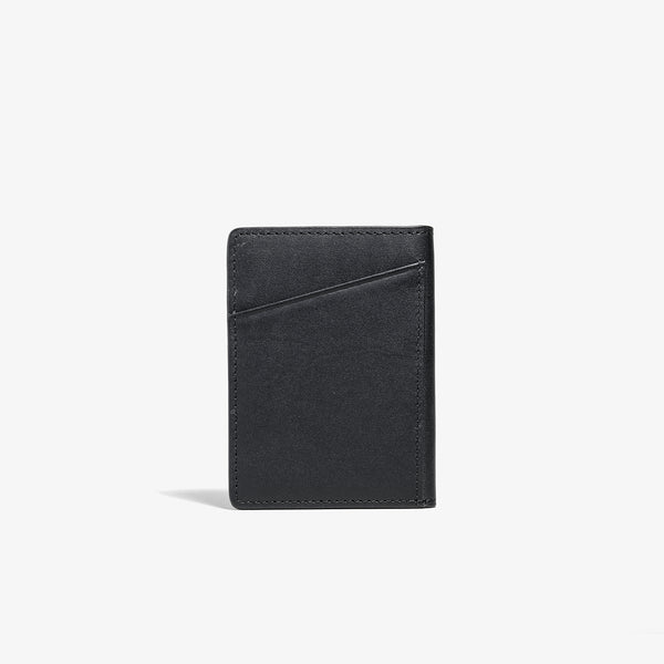 Black Vertical Bifold Wallet