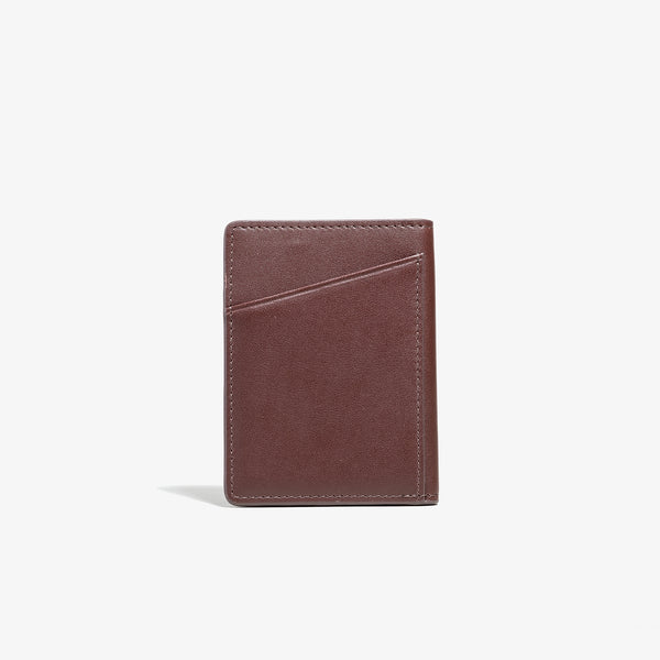 Brown Vertical Bifold Wallet