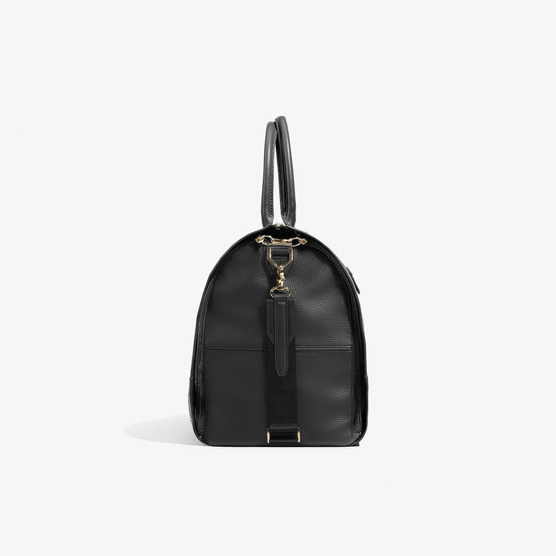 Women's Leather Garment Weekender Bag