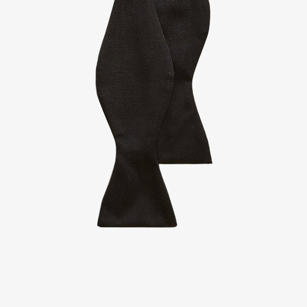 Formal Grosgrain Black Bow Tie