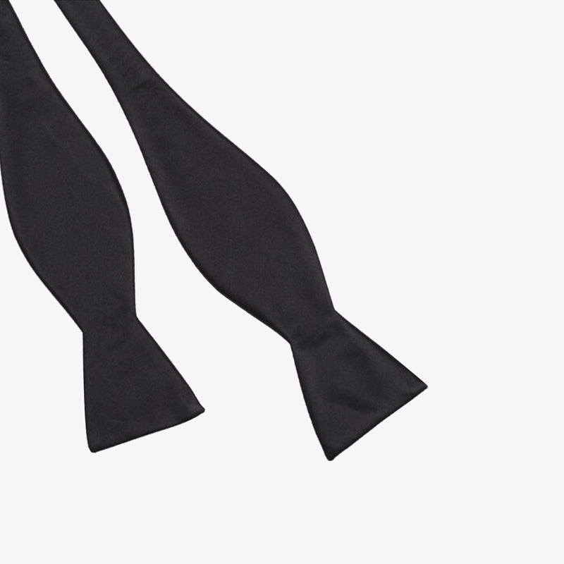 Formal Silk Black Bow Tie